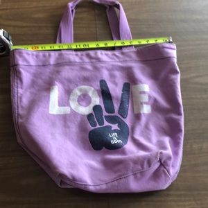 Life Is Good Bags - Life Is Good Peace Love Tote Life Is Good Bags - Life Is Good Peace Love Tote